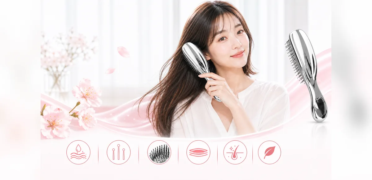 Elmio hair brush Amazon brand image
