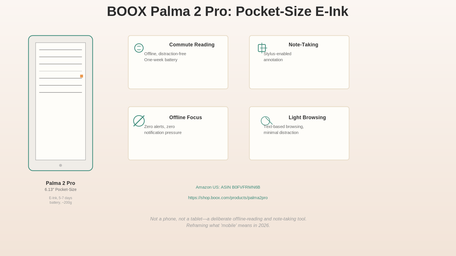 BOOX Palma 2 Pro pocket device (6.13