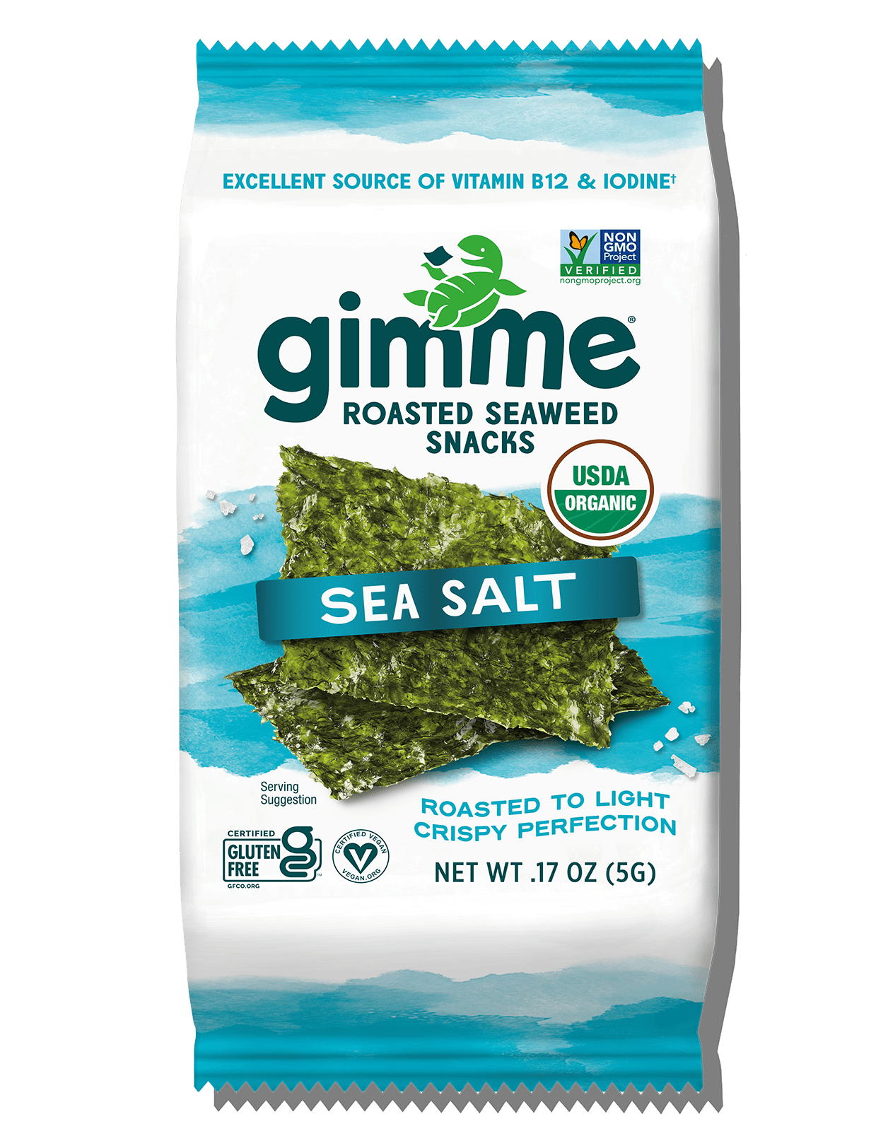 gimMe Organic Roasted Seaweed — Sea Salt