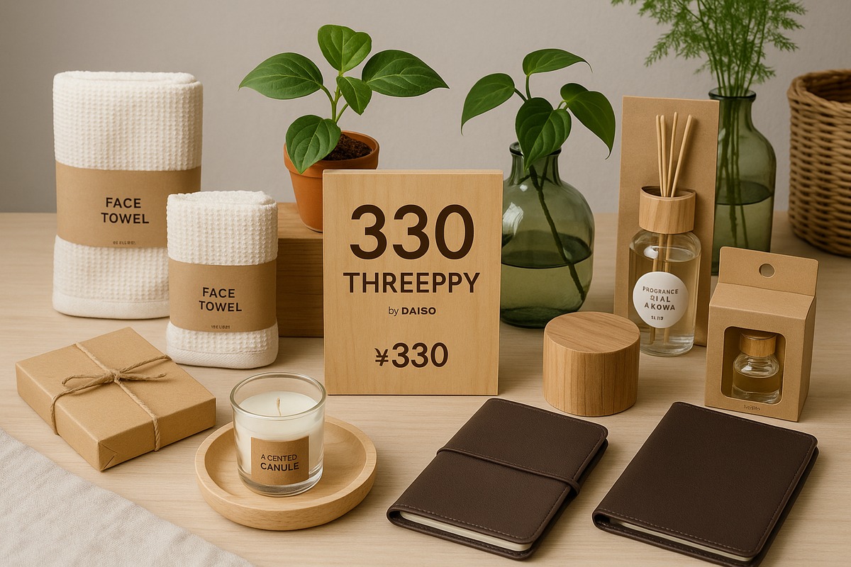 Threeppy premium Daiso store display
