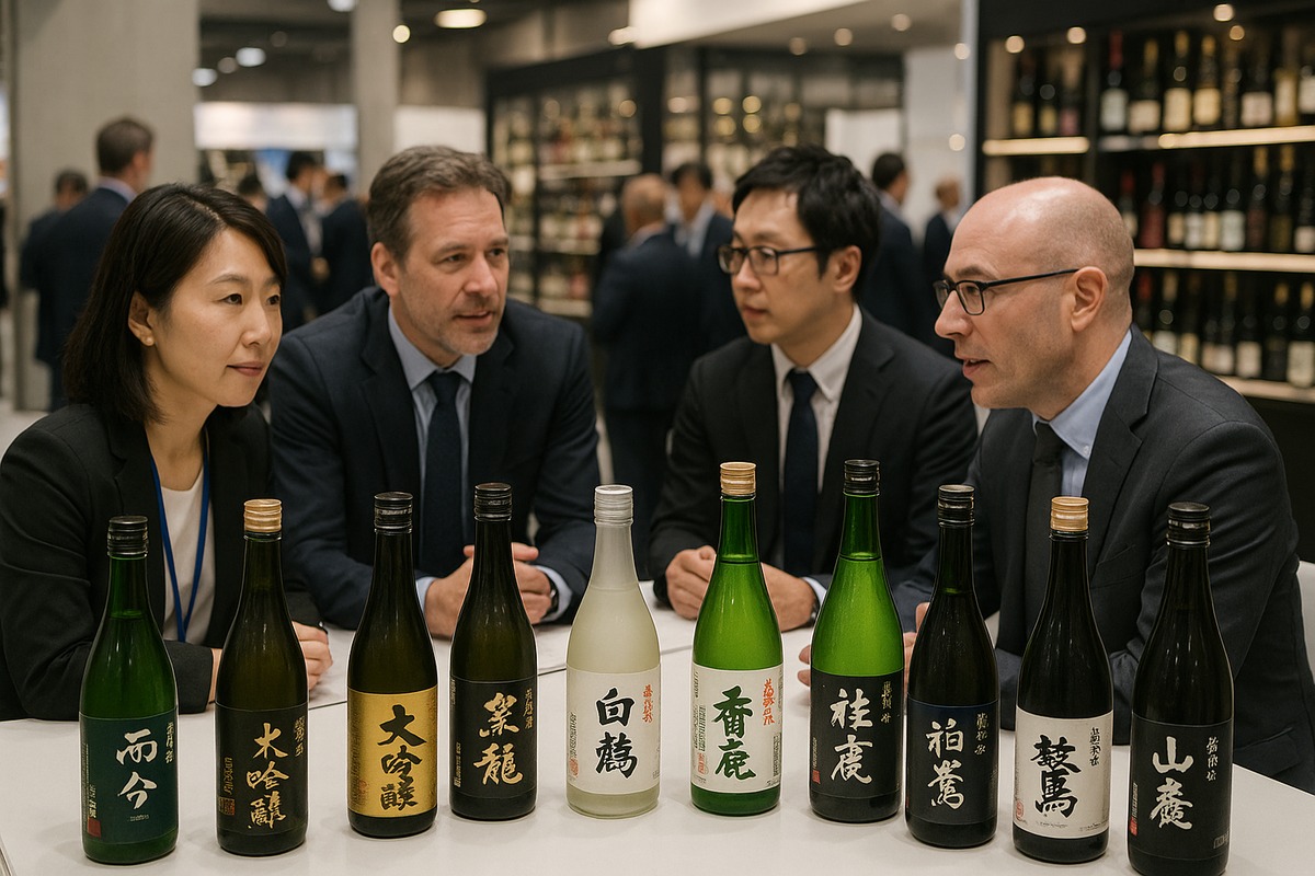 International sake distributor at Tokyo wine trade show