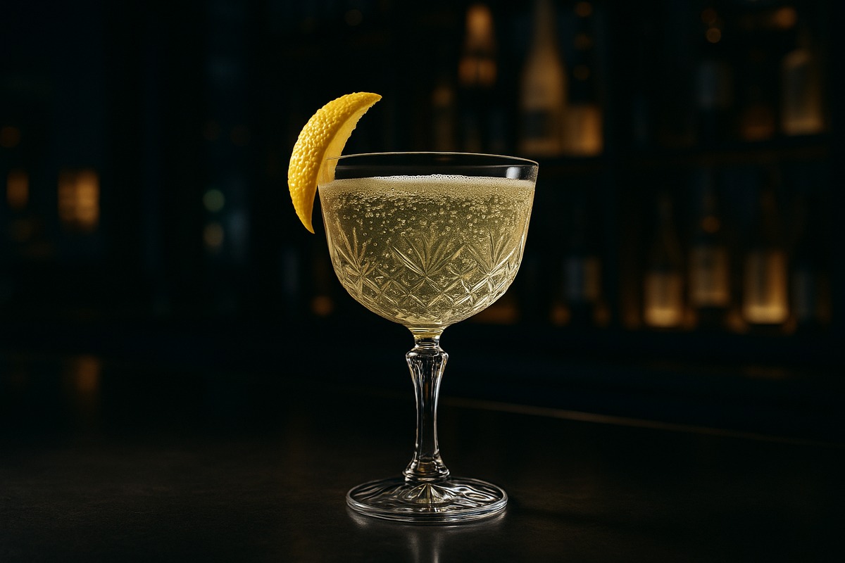 Modern sake cocktail in Tokyo bar