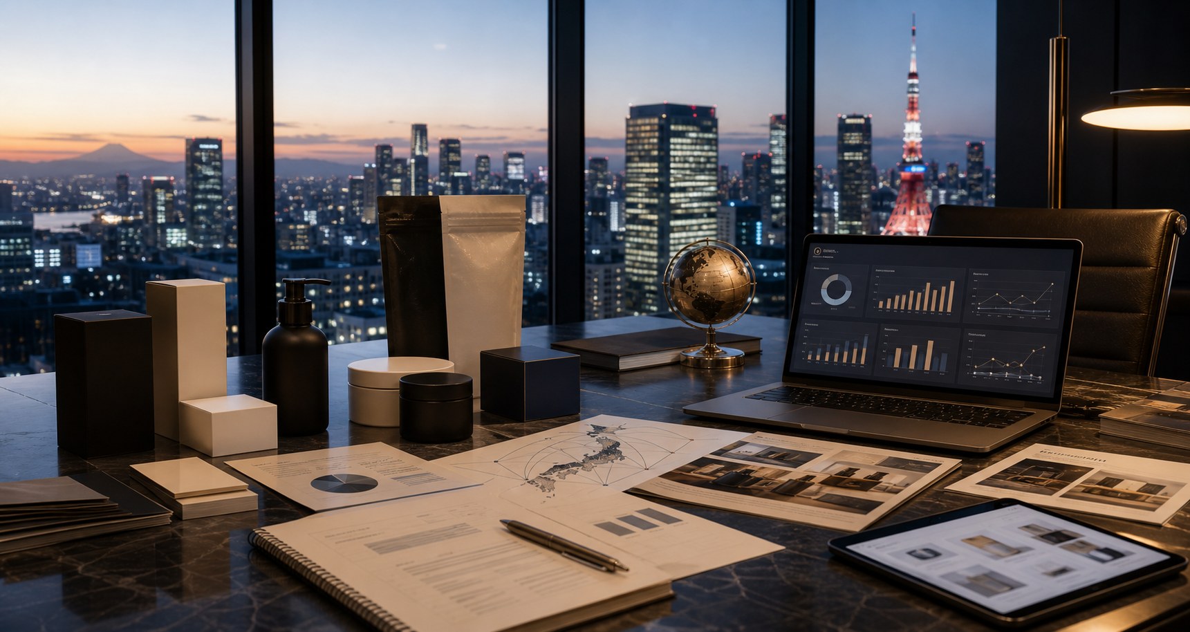 Japan market launch strategy workspace in Tokyo